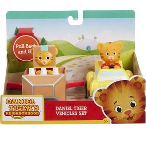 Daniel Tiger Pull Back Vehicle Set of 2 - Yellow and Brown Card
